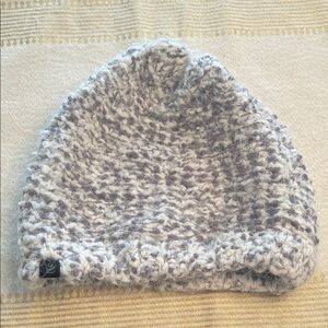 Cozy - Gray and White Knit Beanie - Hat